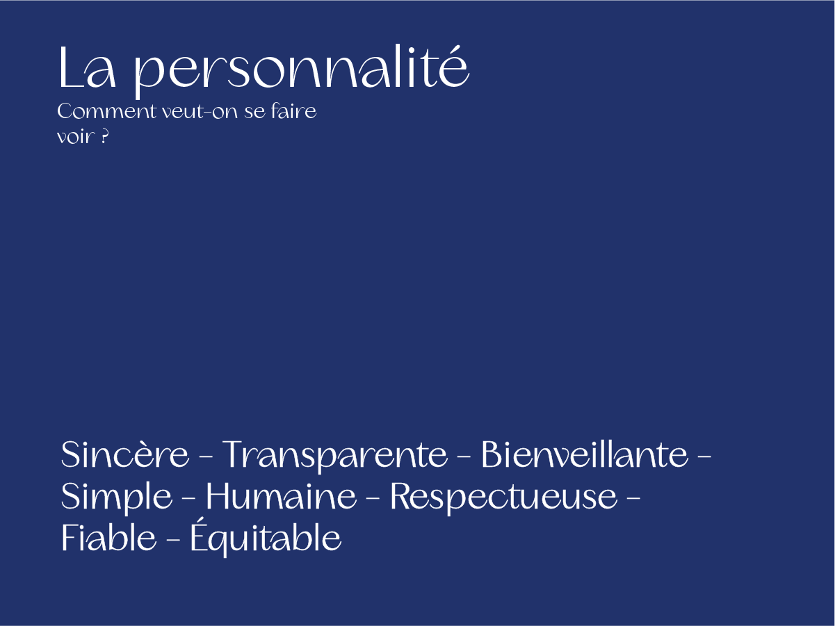 La personnalité